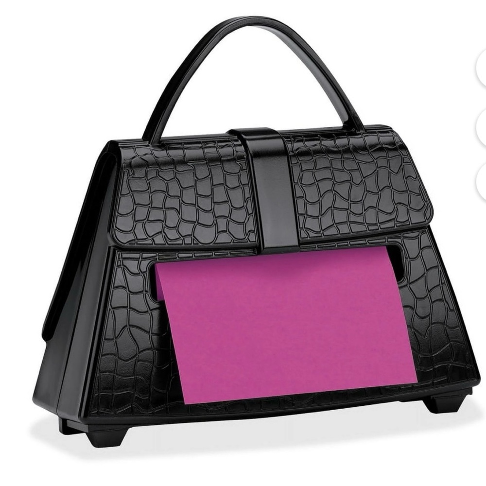 Post-it Purse-Shaped Pop-Up Note Dispenser – Black